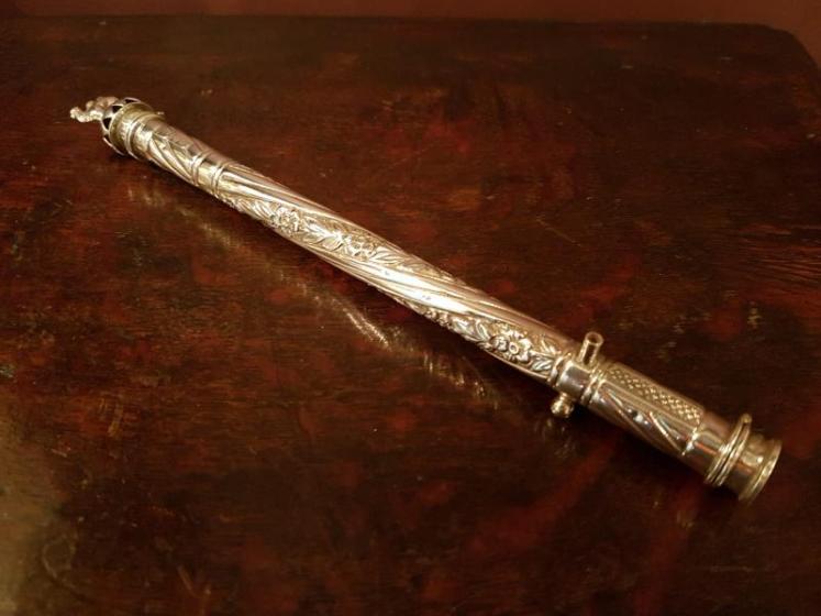 Rare Victorian Silver Vesta and Wax Holder - Image 5
