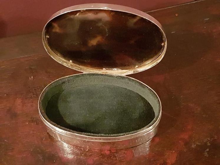 Silver and Tortoise Shell Ring Box - Image 2