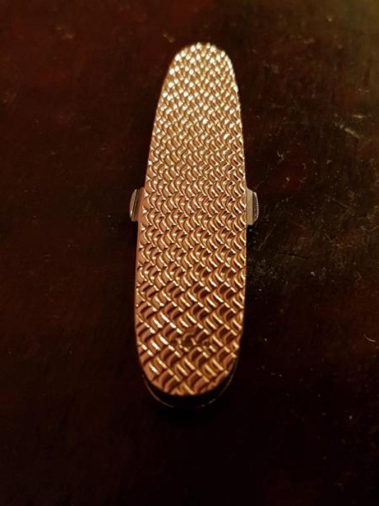 Engine Turned Finish Gold Pen Knife - Image 3