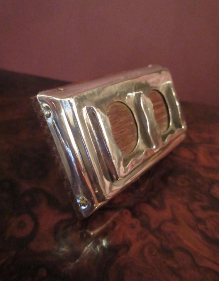 Edwardian Period Silver Double Stamp Holder - Image 2