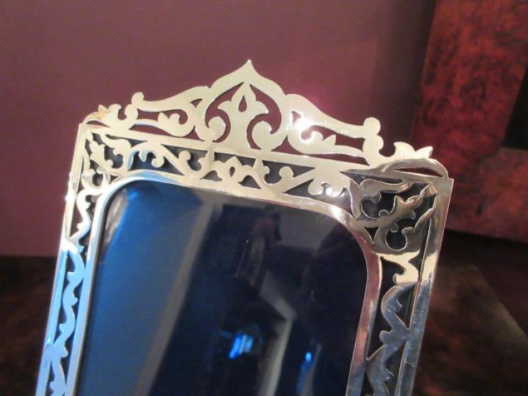 1930's Silver Fretwork Photo Frame - Image 2