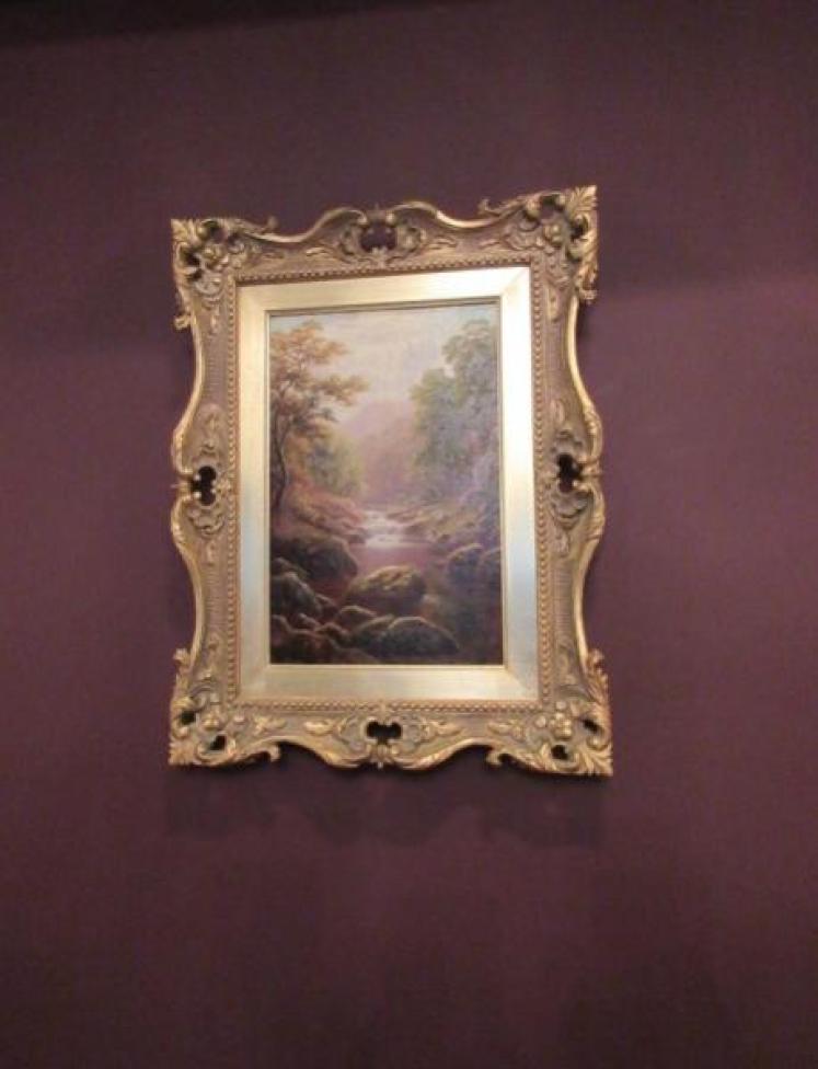 Fine Victorian Oil Painting 'On the Llugwy' North Wales - Image 5