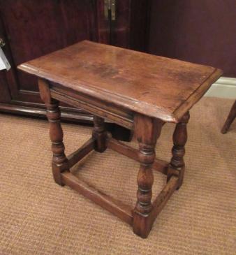 Antique George II Style Oak Joint Stool
