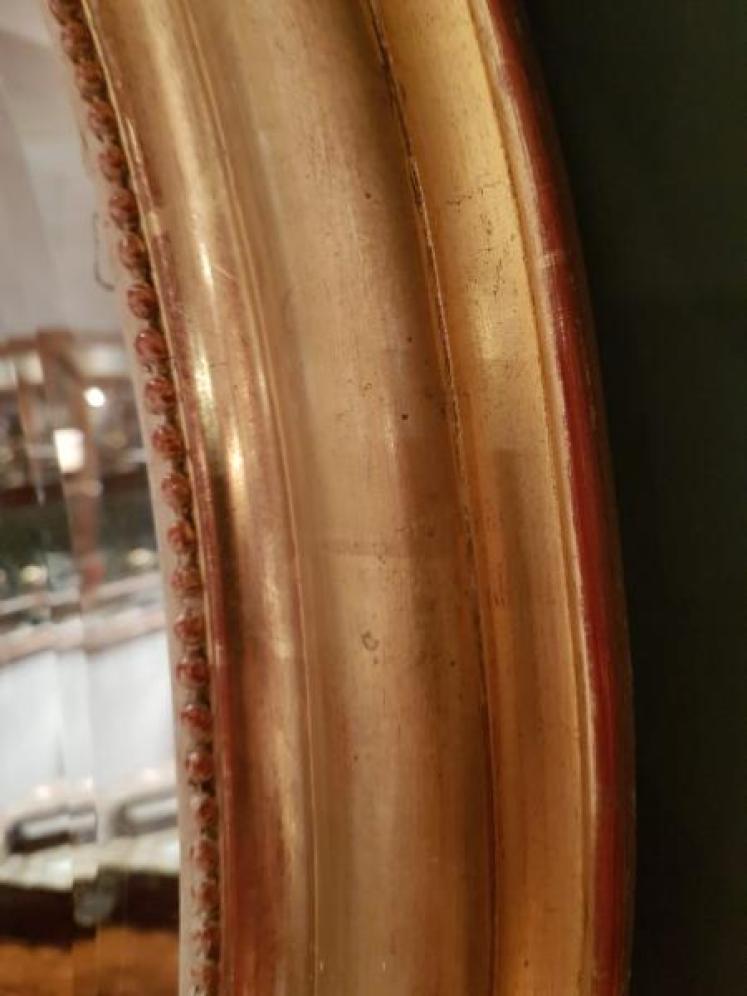 Superb Victorian Timber Gilt Oval Mirror - Image 4