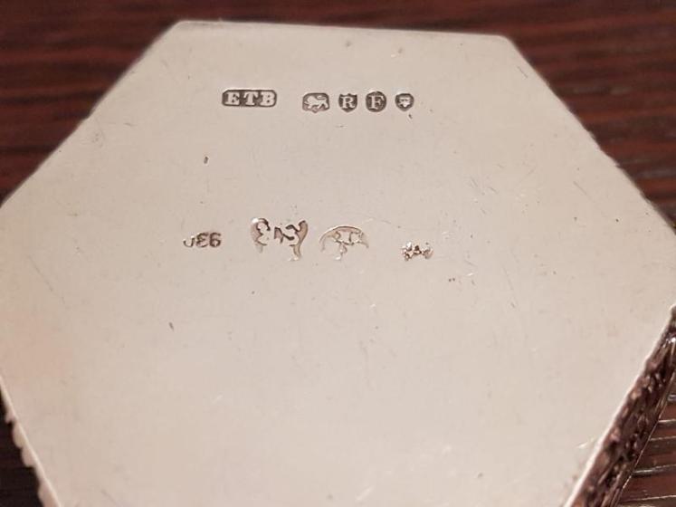 Victorian Silver and Mother of Pearl Box - Image 5