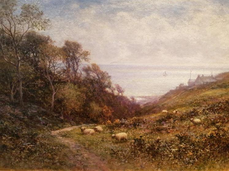 Superb Antique Oil On Canvas By Alfred Glendening - Image 2
