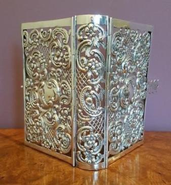 Rare Antique Silver Book Cover By William Comyns 