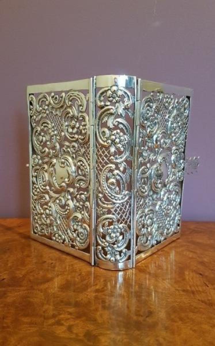 Rare Antique Silver Book Cover By William Comyns  - Image 1