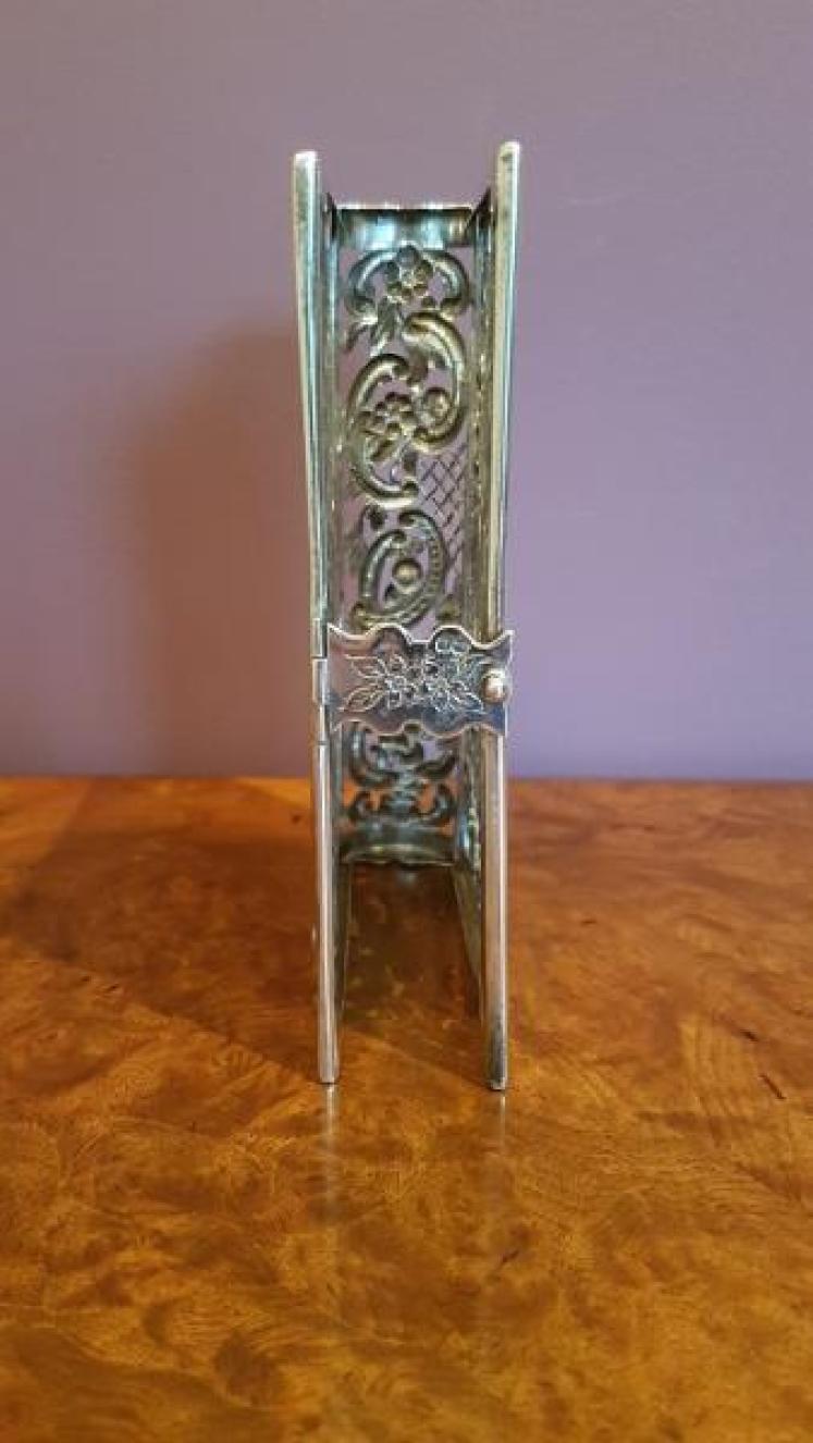 Rare Antique Silver Book Cover By William Comyns  - Image 2