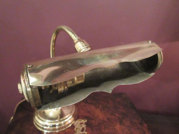 Antique Polished Brass Adjustable Desk Lamp - Image 4