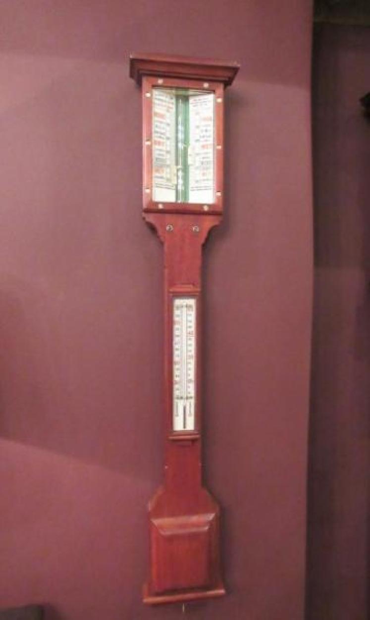 Superb Antique 'Sea-Coast' Stick Barometer - Image 5