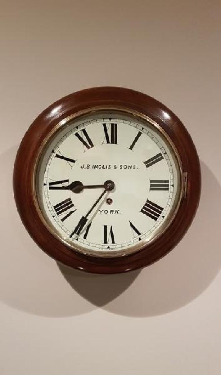 Late Victorian Mahogany 8 Day English Dial Clock - Image 1