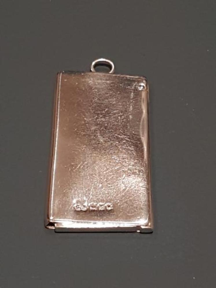 Edwardian Silver Double Stamp Fob - Image 2