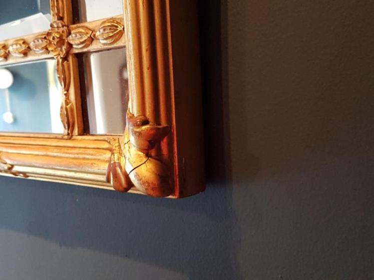 Superb Victorian Timber Gilt Segmented Mirror - Image 5