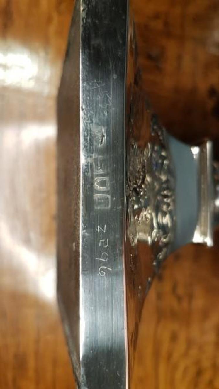 Pair of Antique Solid Silver Candlesticks  - Image 5