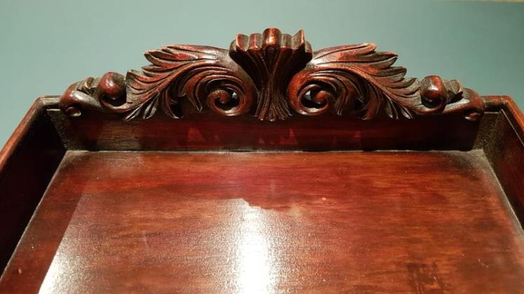 Victorian Mahogany Desktop Filing Tray - Image 4