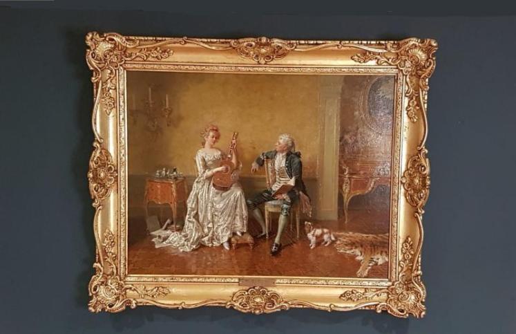 Superb Antique Oil on Canvas by Talbot Hughes - Image 1