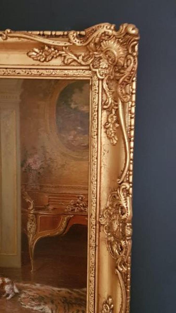 Superb Antique Oil on Canvas by Talbot Hughes - Image 4