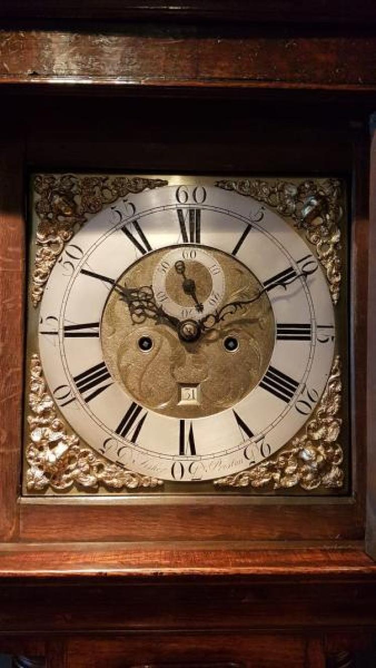 Superb George III Oak 8 Day Preston Longcase Clock - Image 2