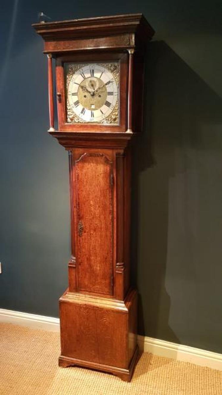 Superb George III Oak 8 Day Preston Longcase Clock - Image 6