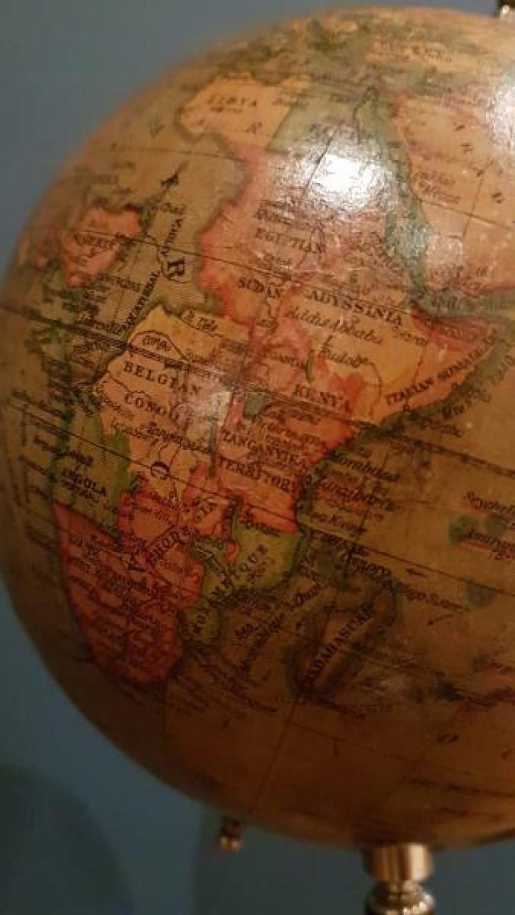 Antique 1920's Geographica 6" Terrestrial Globe - Image 3