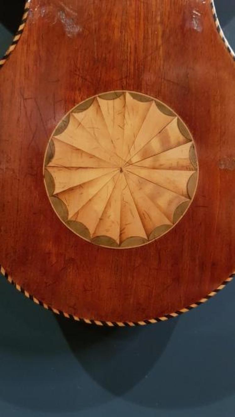 Antique Sheraton Inlaid Banjo Barometer by Maple & Co London - Image 6