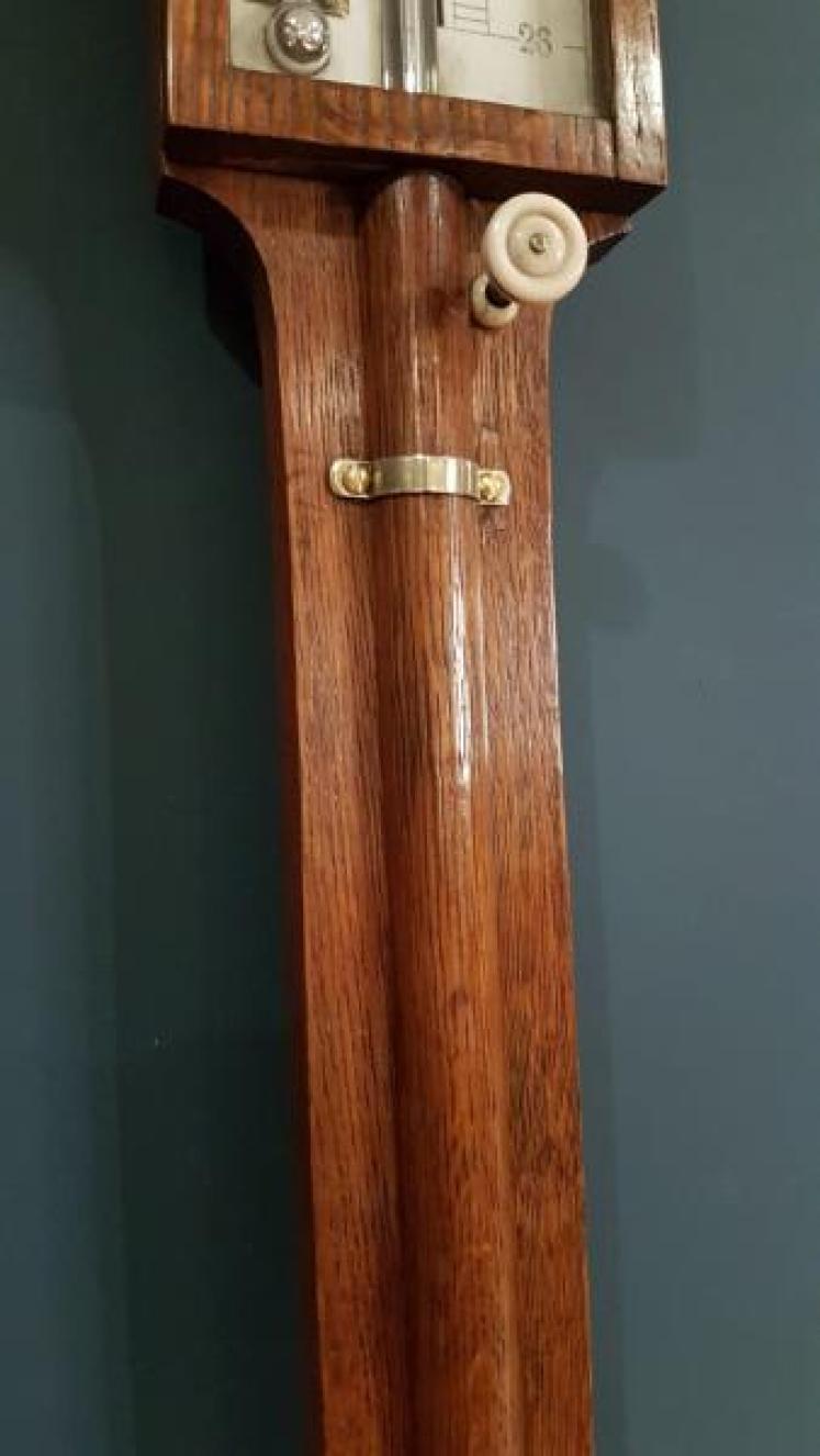 Antique Stick Barometer by Casterelli of Manchester - Image 4