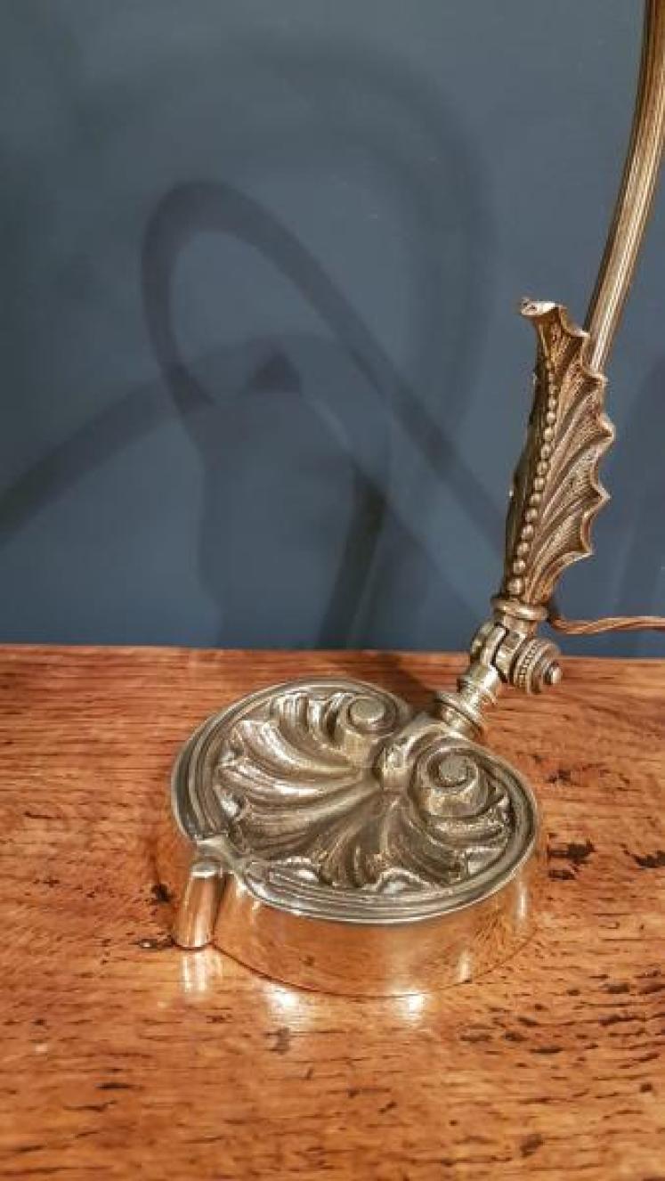 Superb Antique Brass Adjustable Desk Lamp - Image 6