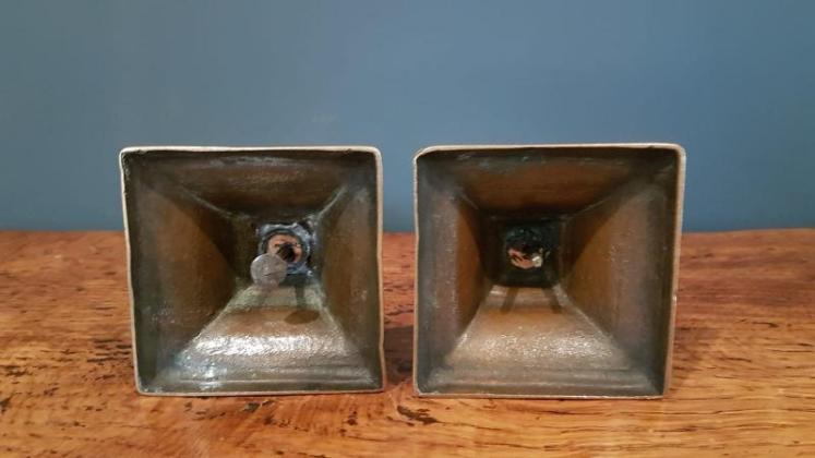 Pair of Antique George III Brass Candlesticks - Image 4