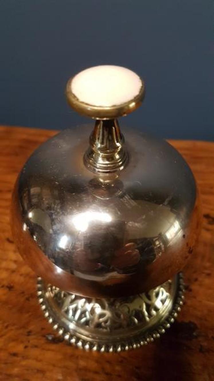 Victorian Brass Counter Bell - Image 2