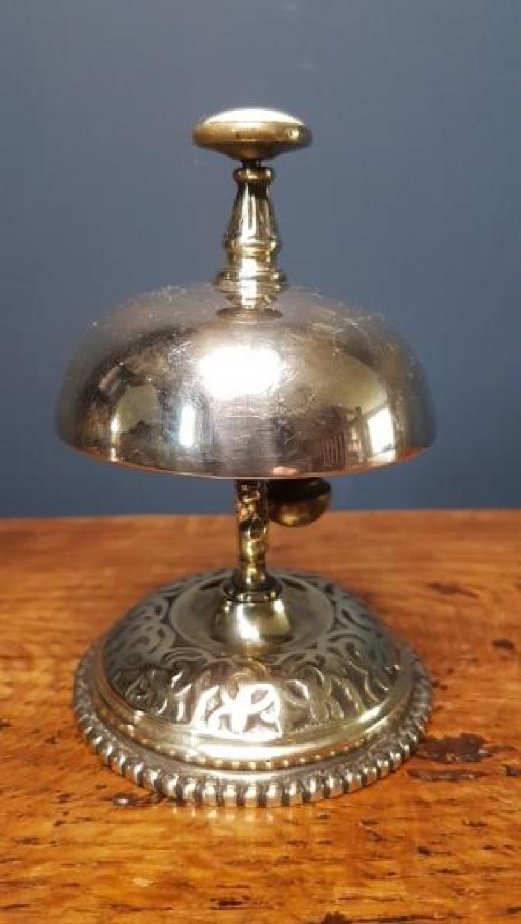 Victorian Brass Counter Bell - Image 5