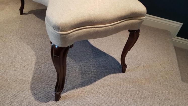 Early Victorian Rosewood Saber Leg Serpentine Stool - Image 3