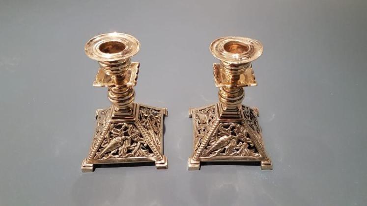 Pair of Victorian Brass Candlesticks - Image 1