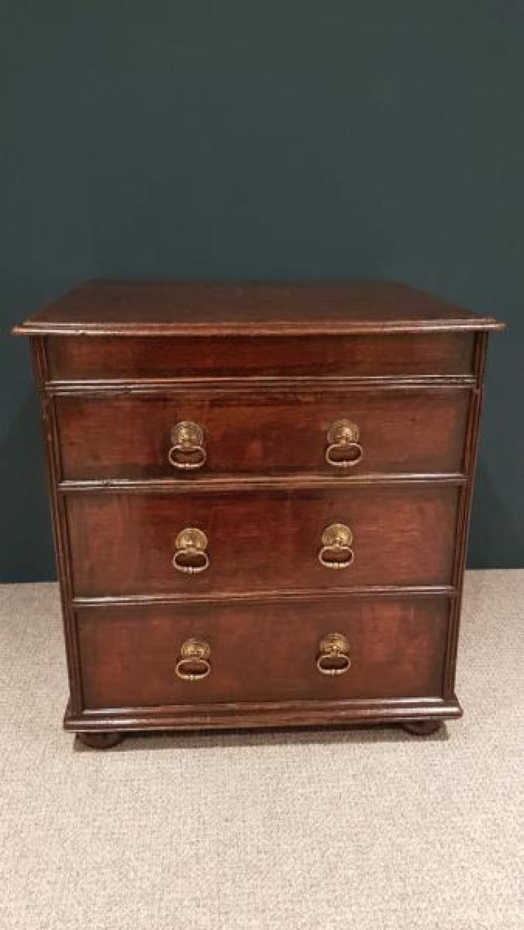 Antique Early Georgian Oak Box Coffer - Image 2