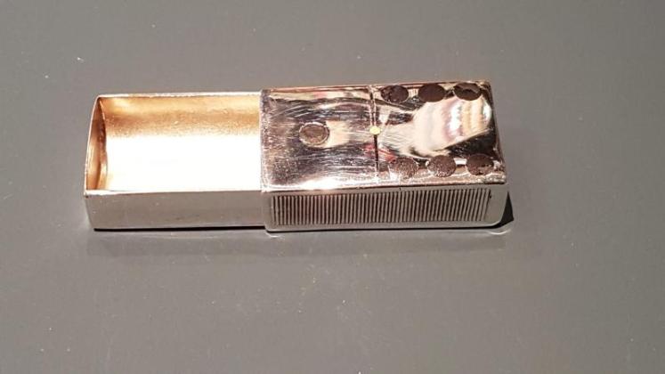 Rare Victorian Silver Domino Vesta Case - Image 3