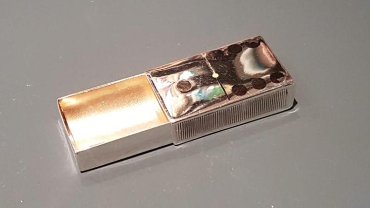 Rare Victorian Silver Domino Vesta Case - Image 4