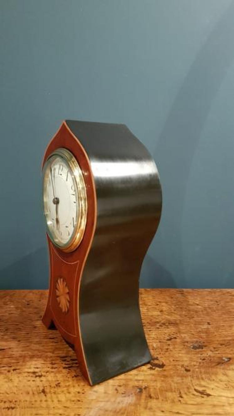 Superb Edwardian Keyhole Shaped Mantel Clock - Image 2