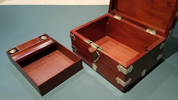 Outstanding Victorian Brass Bound Strong Box - Image 4