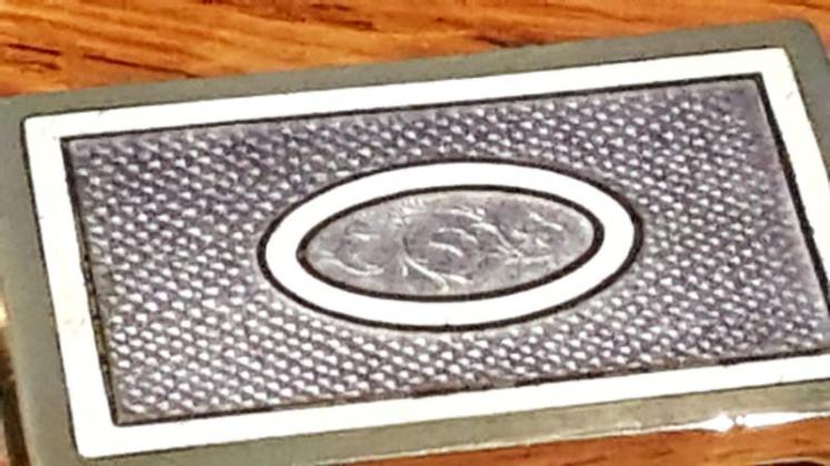 Sampson and Morden Silver and Engine Turned Enamel Match Box Holder - Image 4