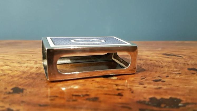 Sampson and Morden Silver and Engine Turned Enamel Match Box Holder - Image 5