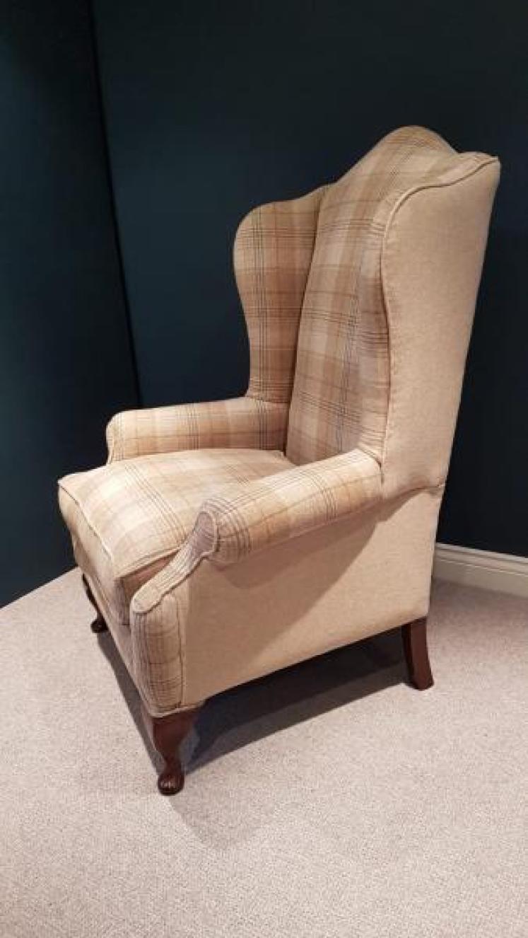 Superb Antique Wing Back Arm Chair - Image 2