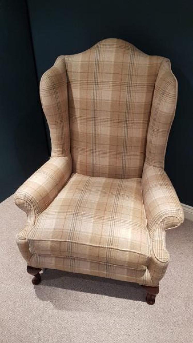 Superb Antique Wing Back Arm Chair - Image 7