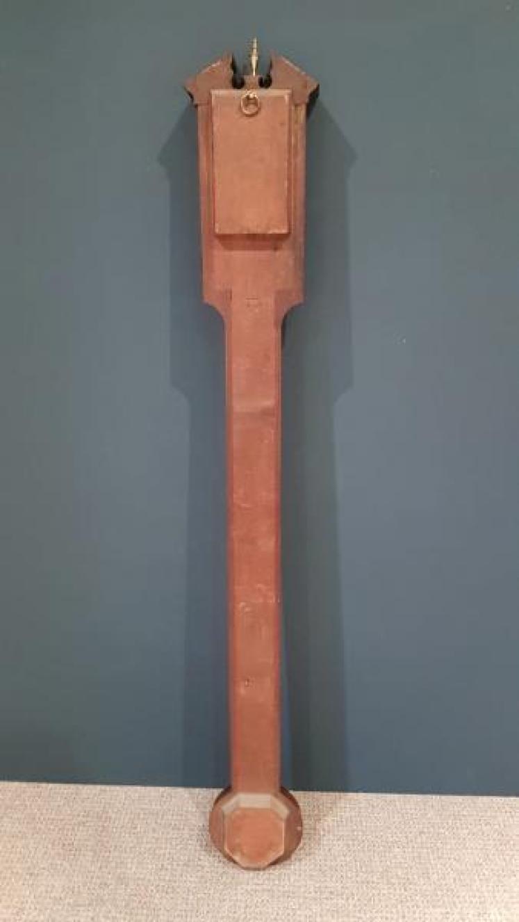 Fine George III Mahogany Stick Barometer  - Image 5