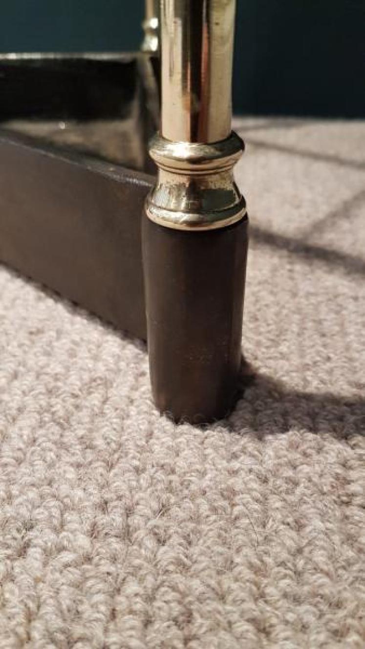 Antique Brass and Cast Iron Corner Stick Stand - Image 6