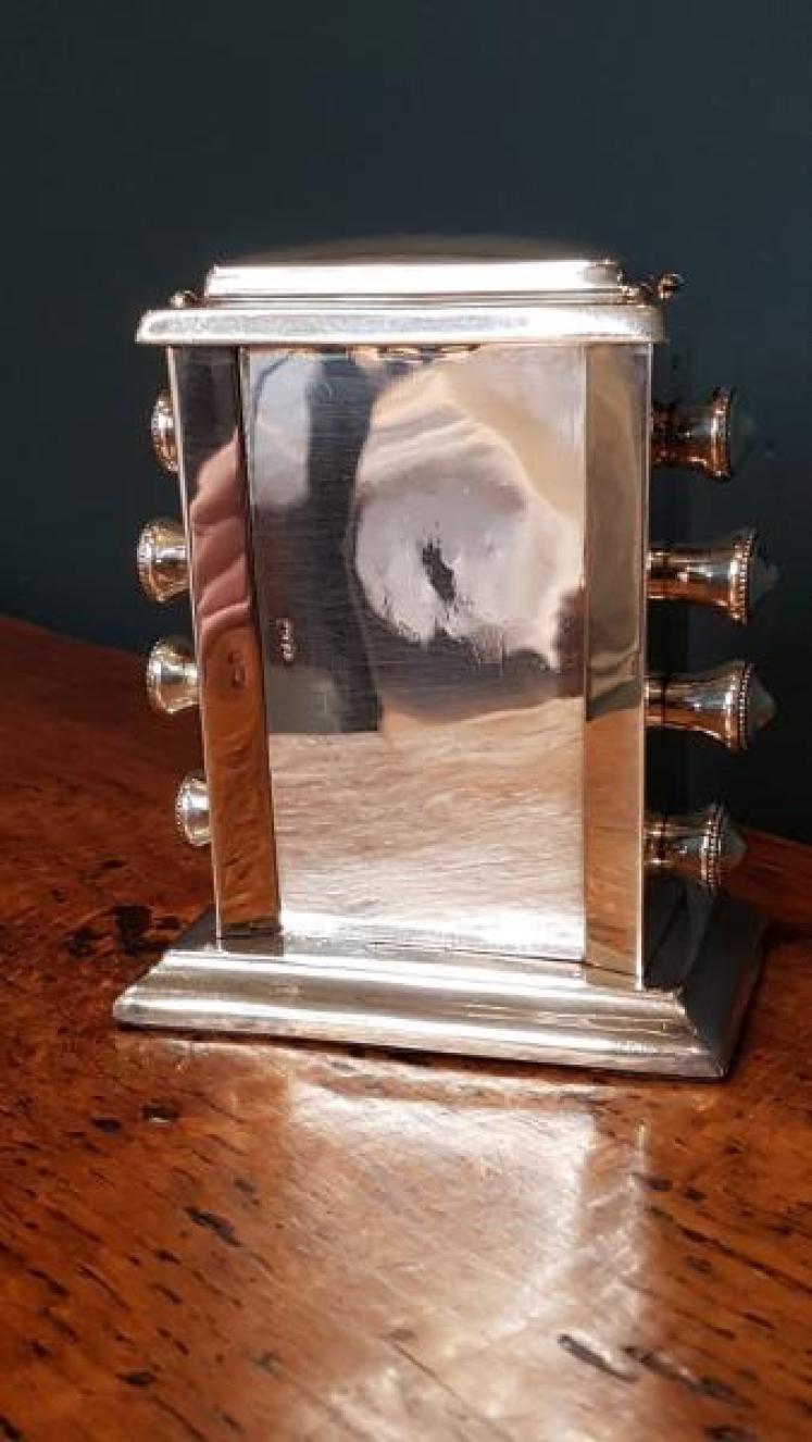 Rare Antique Solid Silver Perpetual Desk Calendar - Image 2