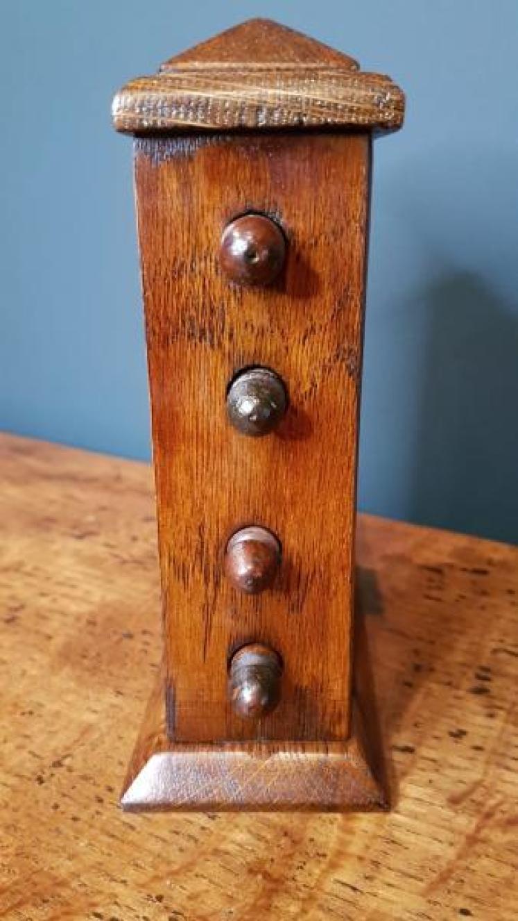 Antique Victorian Oak Perpetual Desk Calendar - Image 7