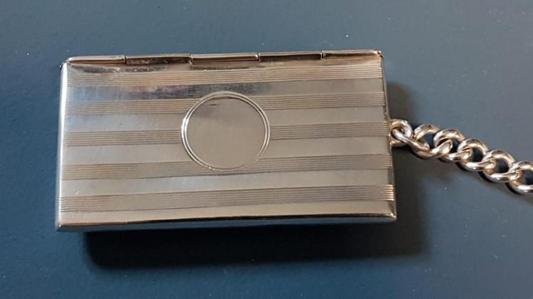 Edwardian Silver Stamp Fob and Chain - Image 2