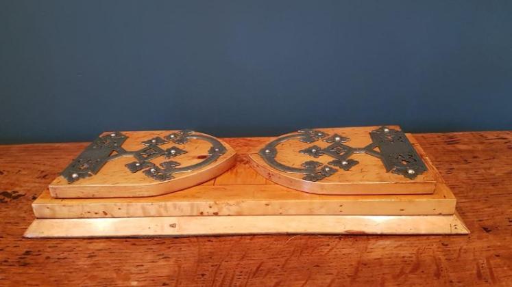 Victorian Book Slide Satin Ash and Brass Bound - Image 6