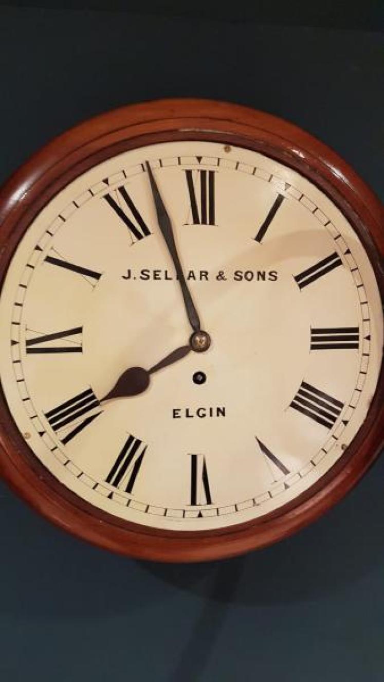 Antique Mahogany 8 Day Single Fusee Dial Clock - Image 2