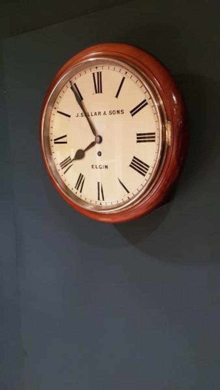 Antique Mahogany 8 Day Single Fusee Dial Clock - Image 7